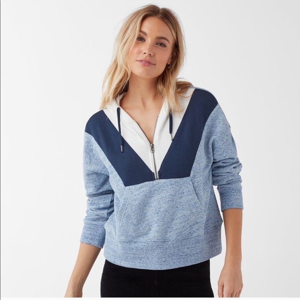 NWT Splendid Ryder Active Colorblock Hoodie XL